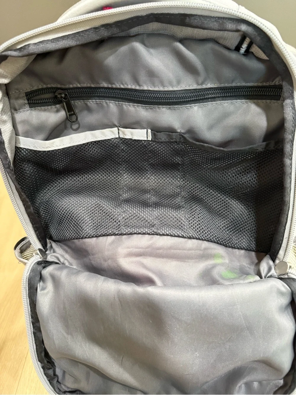 The North Face Jester Backpack Gray Pink FlexVent Hiking School Laptop Bag